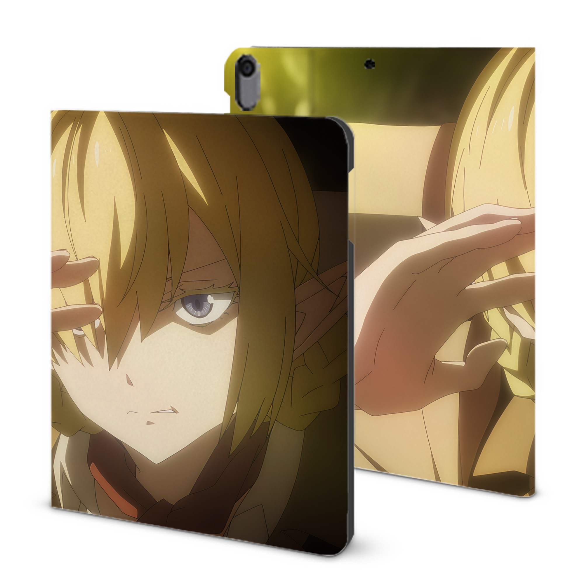 （画像用） 転スラ Regarding Reincarnated to Slime IPad ケース ブック型 PUレザー TPU 耐衝撃 軽量 薄型 ペン収納なし 全面保護 IPad 各モデル対応